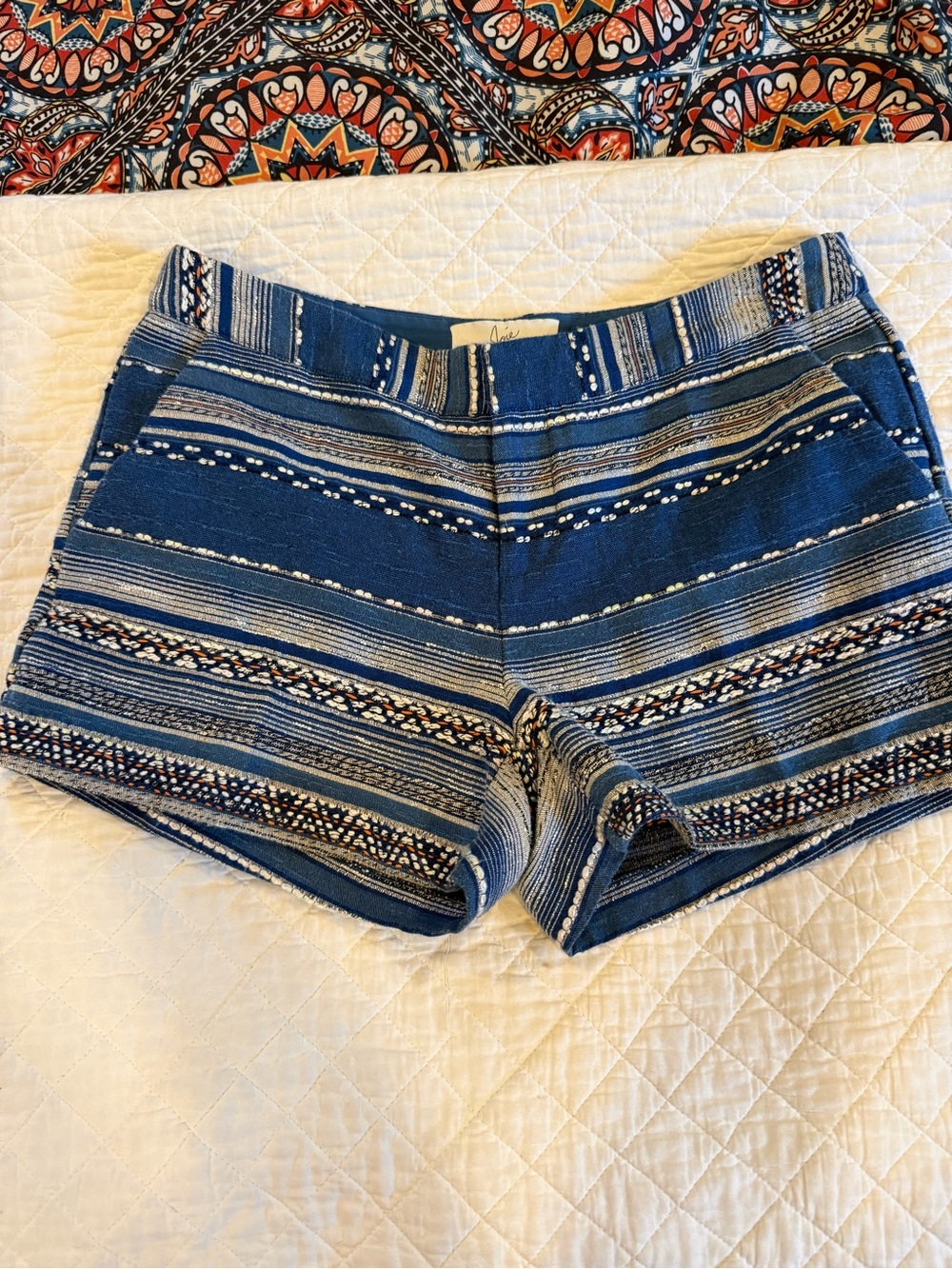 Joie Blue Striped Women’s Shorts